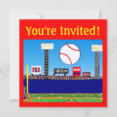 子供のスポーツのパーソナライズなパーティの招待状 招待状 (正面)