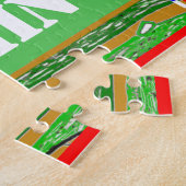 子供のスポーツの野球のパズルのパーソナライズなギフト ジグソーパズル (側面)