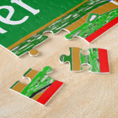 子供のスポーツの野球のパズルのパーソナライズなギフト ジグソーパズル (側面)