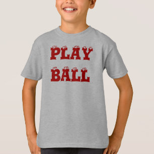 子供のソフトボールのワイシャツ Tシャツ