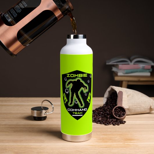 子供のゾンビパーティー ウォーターボトル (コーヒー (回転後))