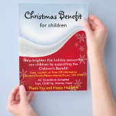子供のチラシのためのクリスマスの利点 チラシ (手)