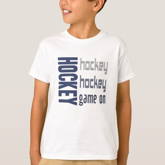 子供のティーのユニセックスなホッケーの試合 Tシャツ (正面)