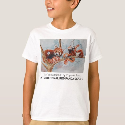 "子供のティーは友人"のであろう Tシャツ (正面)