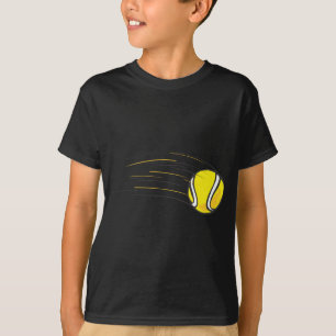子供のテニスのワイシャツ-飛行テニス・ボールはワイシャツをからかいま Tシャツ