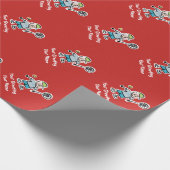 子供のテニスの漫画のカスタムな誕生日及びクリスマス ラッピングペーパー (角)