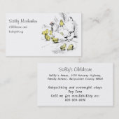 子供のデイケアの鶏およびひよこ 名刺 (正面/裏面)