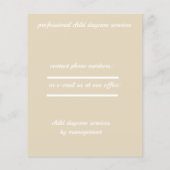 子供のデイケアサービス フライヤー (裏面)