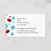 子供のデイケア名刺 名刺 (裏面)