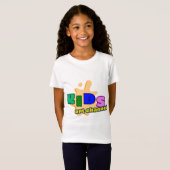 子供のデザインの半袖Tシャツ Tシャツ (正面フル)