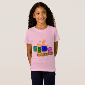 子供のデザインの半袖Tシャツ Tシャツ (正面フル)
