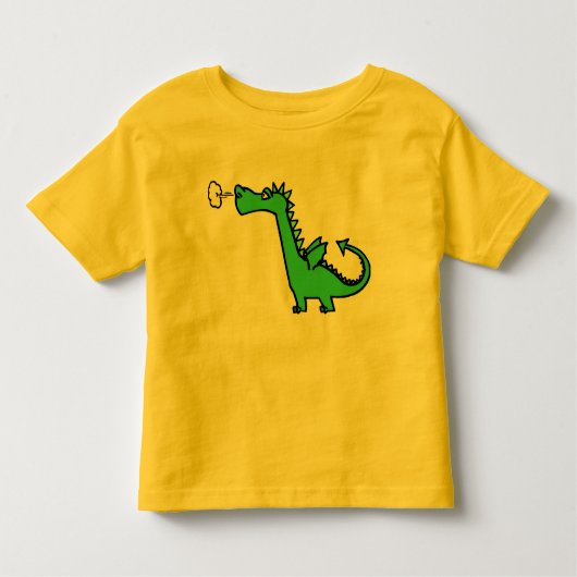 子供のドラゴンのTシャツ トドラーTシャツ (正面)