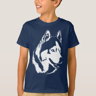 子供のハスキーなワイシャツのオオカミ犬のワイシャツ犬のワイシャツ Tシャツ