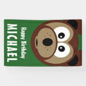 子供のハッピーバースデーくま 横断幕 (横)