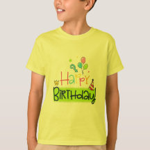 子供のハッピーバースデーTシャツ