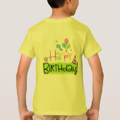 子供のハッピーバースデーTシャツ Tシャツ (裏面)
