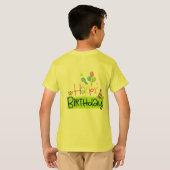 子供のハッピーバースデーTシャツ Tシャツ (裏面フル)