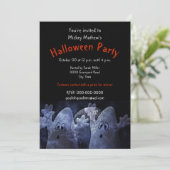 子供のハロウィンおばけパーティー招待状 招待状 (スタンド正面)