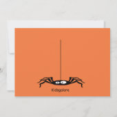 子供のハロウィントリック・オア・トリートの招待状 招待状 (裏面)