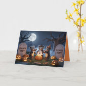 子供のハロウィンパーティーの招待状 カード (黄色い花)