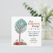 子供のハロウィンパーティー 招待状 (スタンド正面)