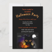 子供のハロウィン衣装パーティー招待状 招待状 (正面)