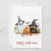 子供のハロウィン衣装パーティー 招待状 (裏面)