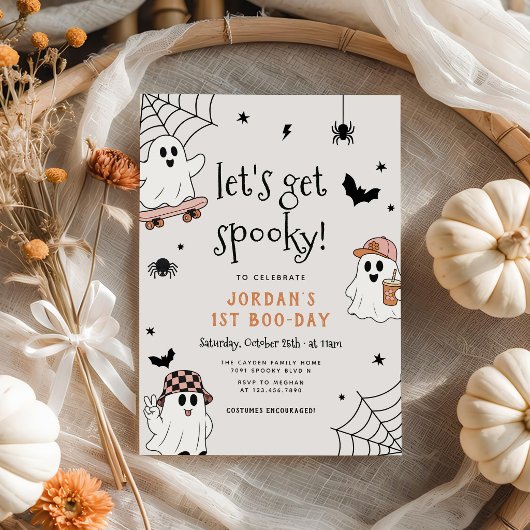 子供のハロウィン誕生日パーティーに備えてお化けに変身しよう 招待状