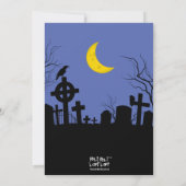 子供のハロウィン誕生日パーティー 招待状 (裏面)