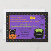 子供のハローウィンパーティの招待状 招待状 (正面)