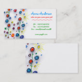 子供のハンドメイドの絵画の名刺 名刺 (正面/裏面)