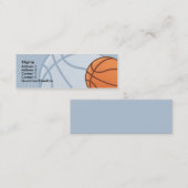 子供のバスケットボールの細いプロフィールカード コーリングカード (正面/裏面)