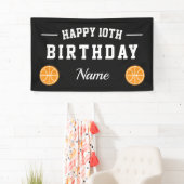 子供のバスケットボールの誕生日パーティーバナー 横断幕 (インサイチュ)