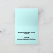 子供のバレンタインデーのハートの木 シーズンカード (内部)