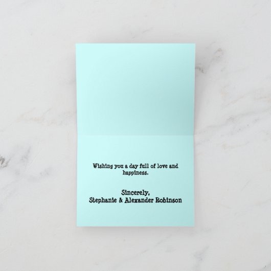 子供のバレンタインデーのハートの木 シーズンカード (内部)