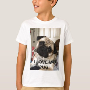 子供のパグのTシャツ Tシャツ