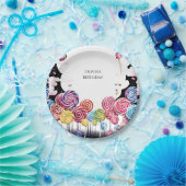 子供のパラダイスキャンディランド誕生日 ペーパープレート (パーティー)