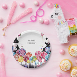 子供のパラダイスキャンディランド誕生日 ペーパープレート