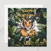 子供のパーソナライズされた誕生日 招待状 (正面/裏面)