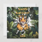 子供のパーソナライズされた誕生日 招待状 (正面)