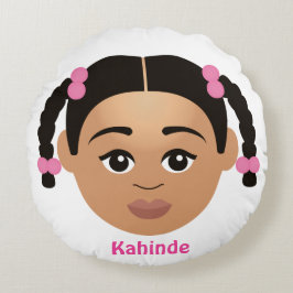 子供のパーソナライズされた#NaturalHair ラウンドクッション