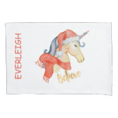 子供のパーソナライズなクリスマスの枕カバー 枕カバー (正面)