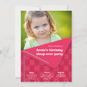 子供のパーティの招待状上の睡眠-果実 招待状 (正面)