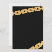 子供のヒップホップ誕生日写真 招待状 (裏面)