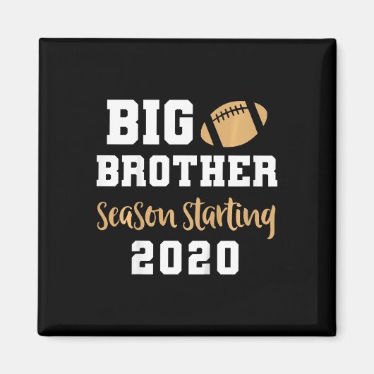 子供のビッグブラザーフットボール妊娠発表F マグネット (正面)