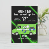 子供のビデオゲームトラック誕生日 招待状 (スタンド正面)