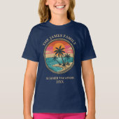 子供のビーチバケーションカスタム Tシャツ (正面)