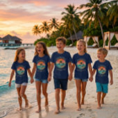 子供のビーチバケーションカスタム Tシャツ
