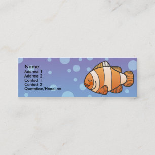 子供のピエロの魚の細いプロフィールカード スキニー名刺