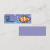子供のピエロの魚の細いプロフィールカード スキニー名刺 (正面/裏面)